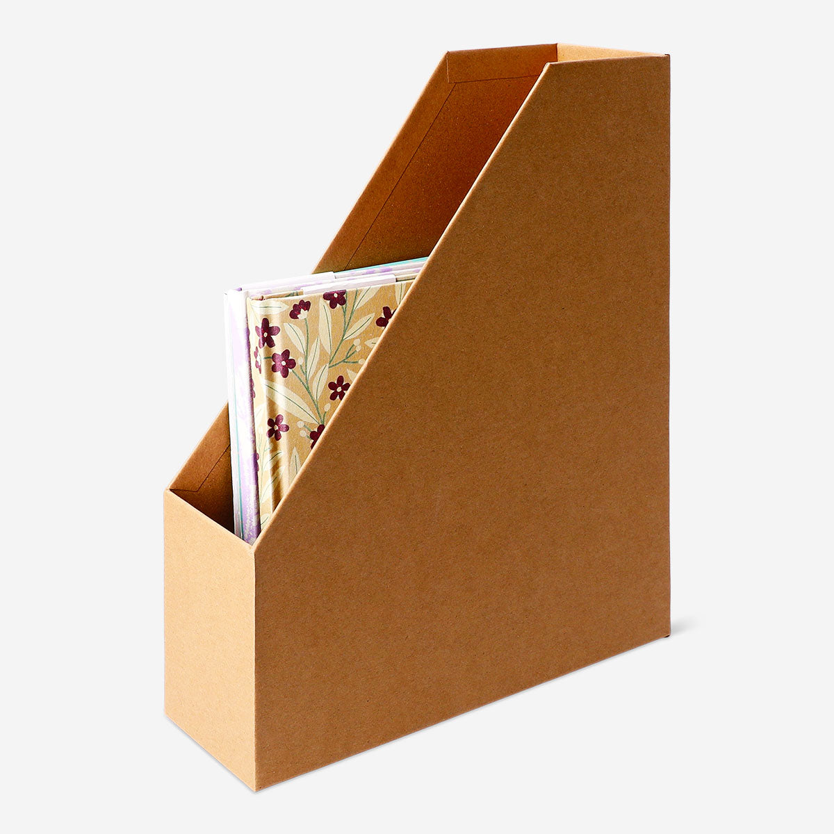 Craft paper magazine holder