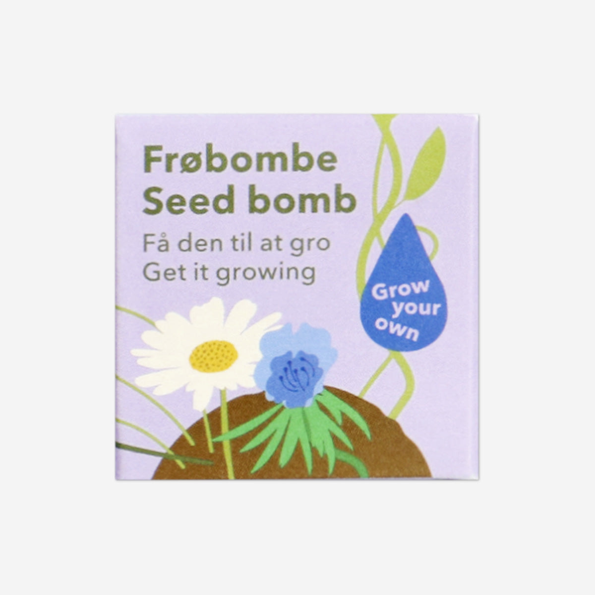 Seed pack of Flying Tiger Copenhagen wildflower mix for home gardening, featuring colorful wildflower seeds in a compact package.