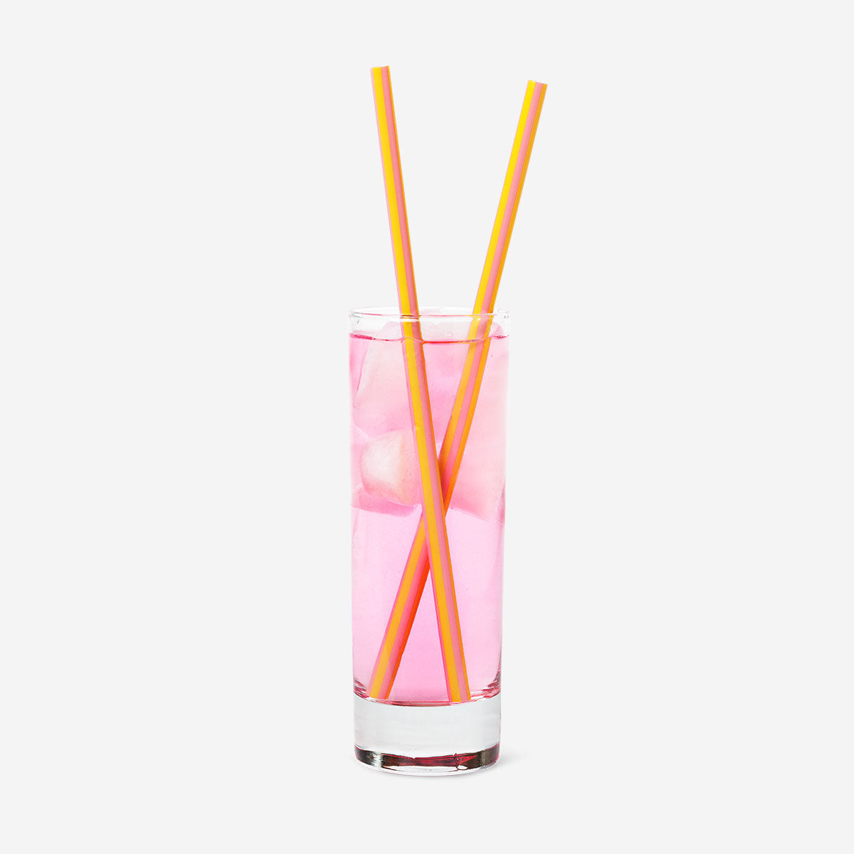 Set of 8 reusable striped party straws from Flying Tiger Copenhagen, colorful eco-friendly drinking straws for celebrations