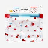 Two Flying Tiger Copenhagen grip seal kitchen bags with berry print, practical storage solution for food organization.
