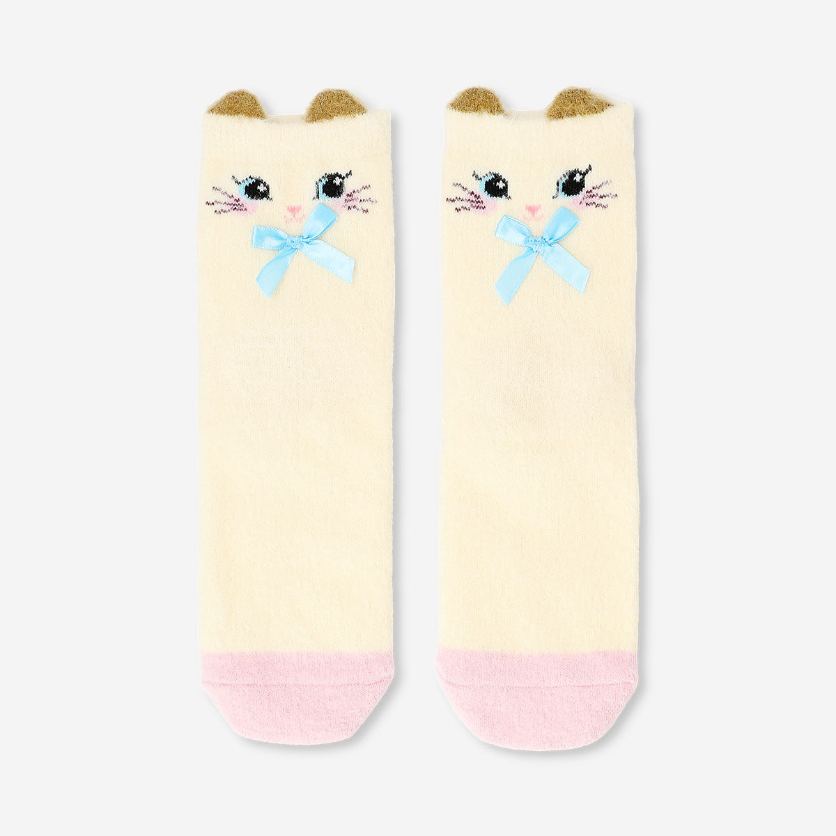 Comfy cat socks in size 37/38 by Flying Tiger Copenhagen, featuring colorful feline patterns and soft textile material.