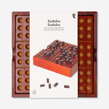 Wooden Sudoku game by Flying Tiger Copenhagen featuring 15 puzzles in a compact wooden box.