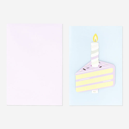 Kártya. Születésnapi torta