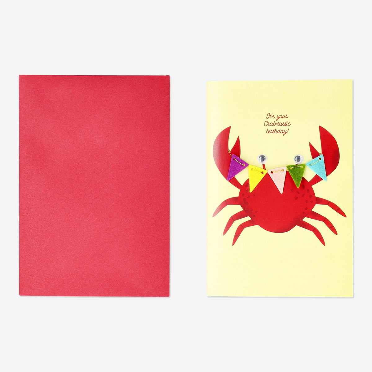Card with envelope. Crab Party Flying Tiger Copenhagen 