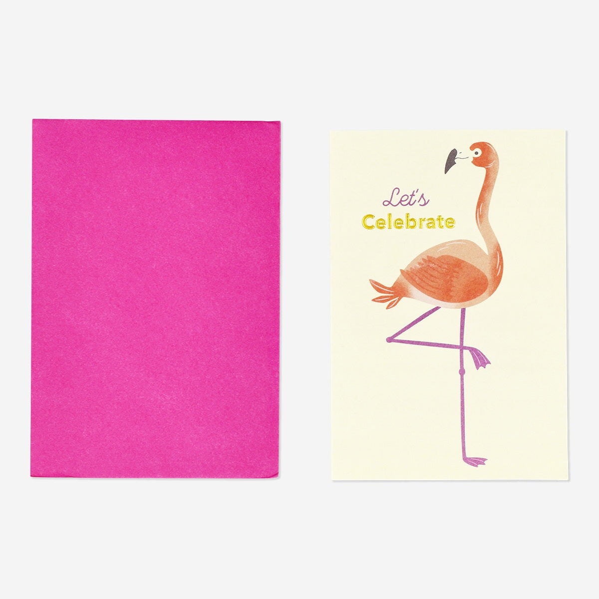 Card with envelope. Flamingo Party Flying Tiger Copenhagen 