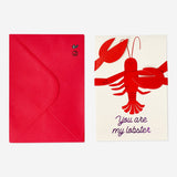 Card with lobster and envelope Party Flying Tiger Copenhagen 