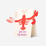 Card with lobster and envelope Party Flying Tiger Copenhagen 