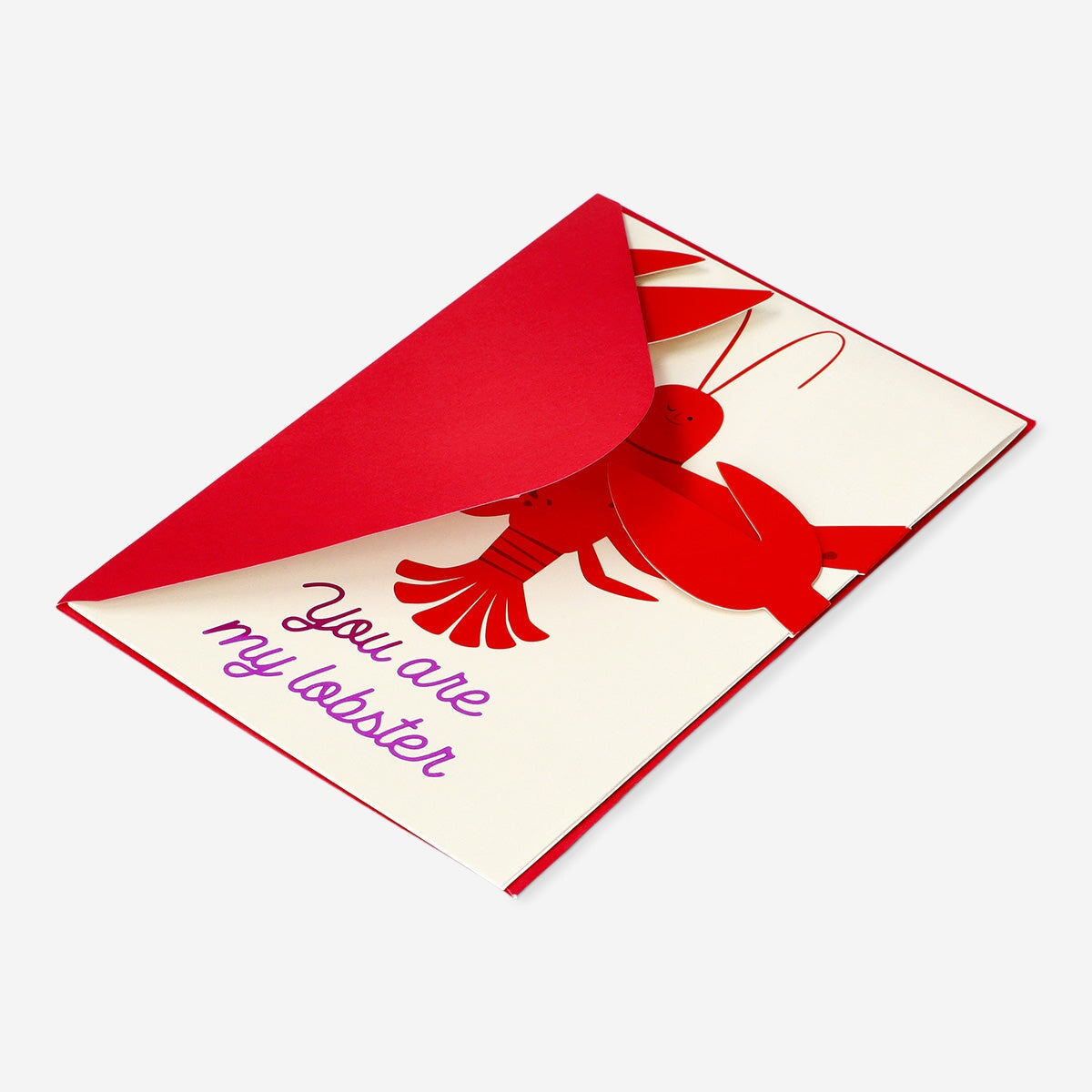 Card with lobster and envelope Party Flying Tiger Copenhagen 