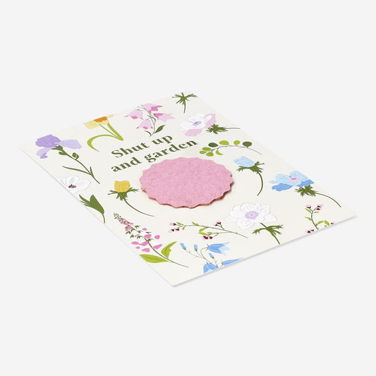 Card with mix of flowers