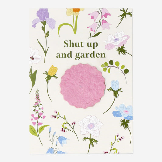 Card with mix of flowers