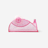 Pink glitter tape dispenser