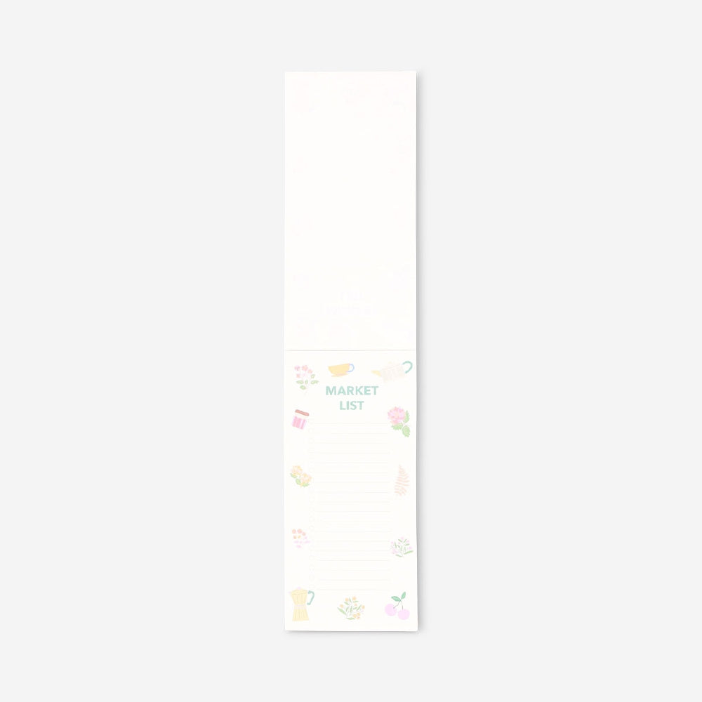 Flying Tiger Copenhagen office shopping list notepad with lined pages for jotting down grocery and daily errands.