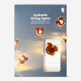 Brown squirrel string lights for home decor, featuring charming squirrel-shaped bulbs from Flying Tiger Copenhagen.