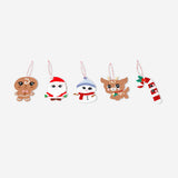 Set of 15 DIY Christmas foam figures for crafts, featuring colorful holiday-themed shapes from Flying Tiger Copenhagen.