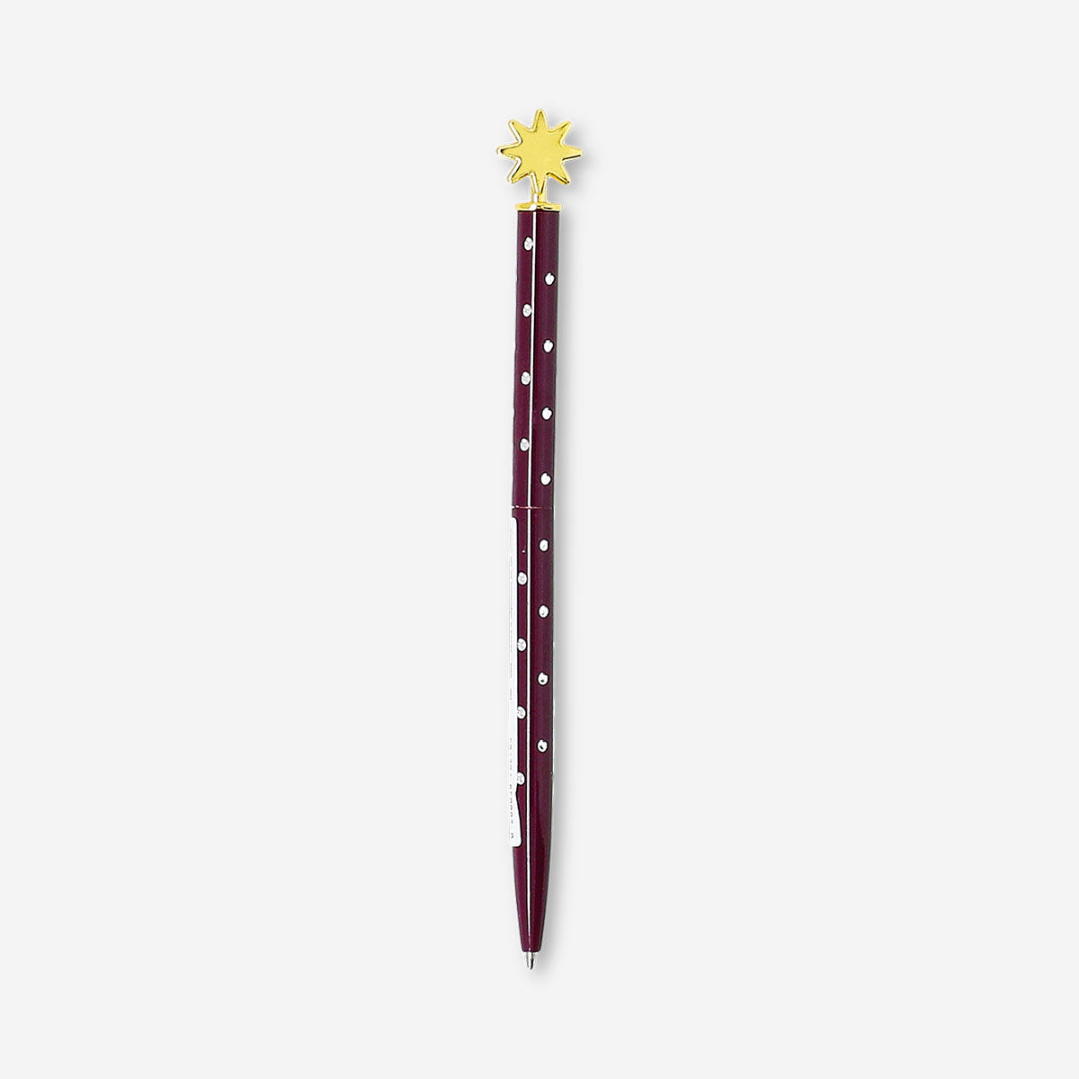 Gold star topper ballpoint pen from Flying Tiger Copenhagen, sleek office pen with decorative star accent.