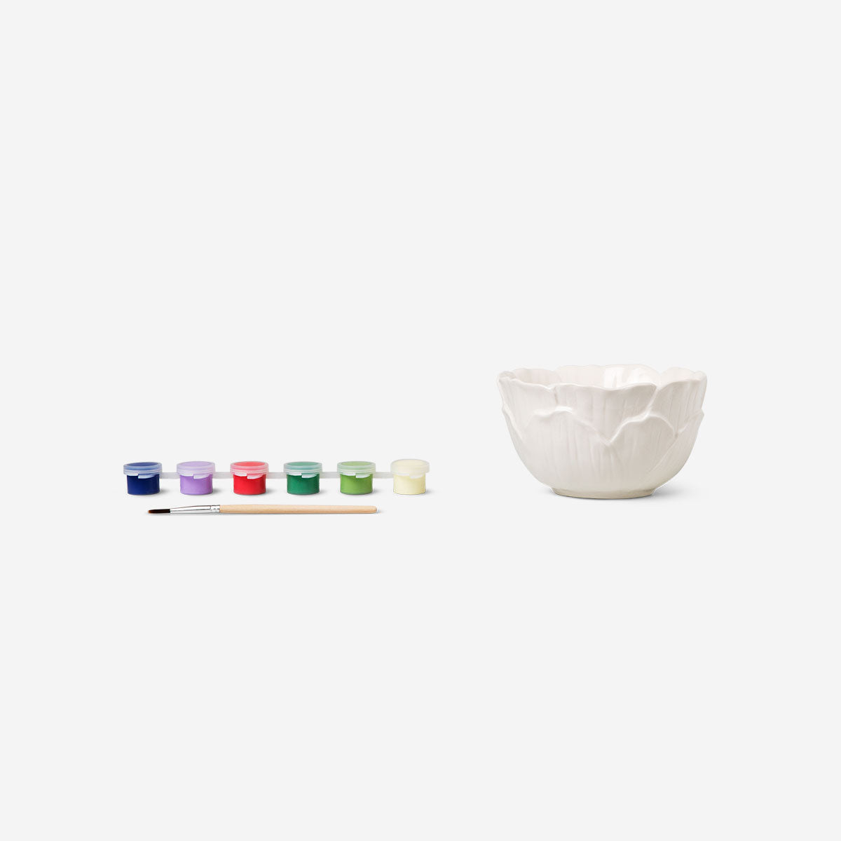 Decorative DIY hobby bowl by Flying Tiger Copenhagen, 12 cm diameter, featuring colorful patterns and a textured surface.