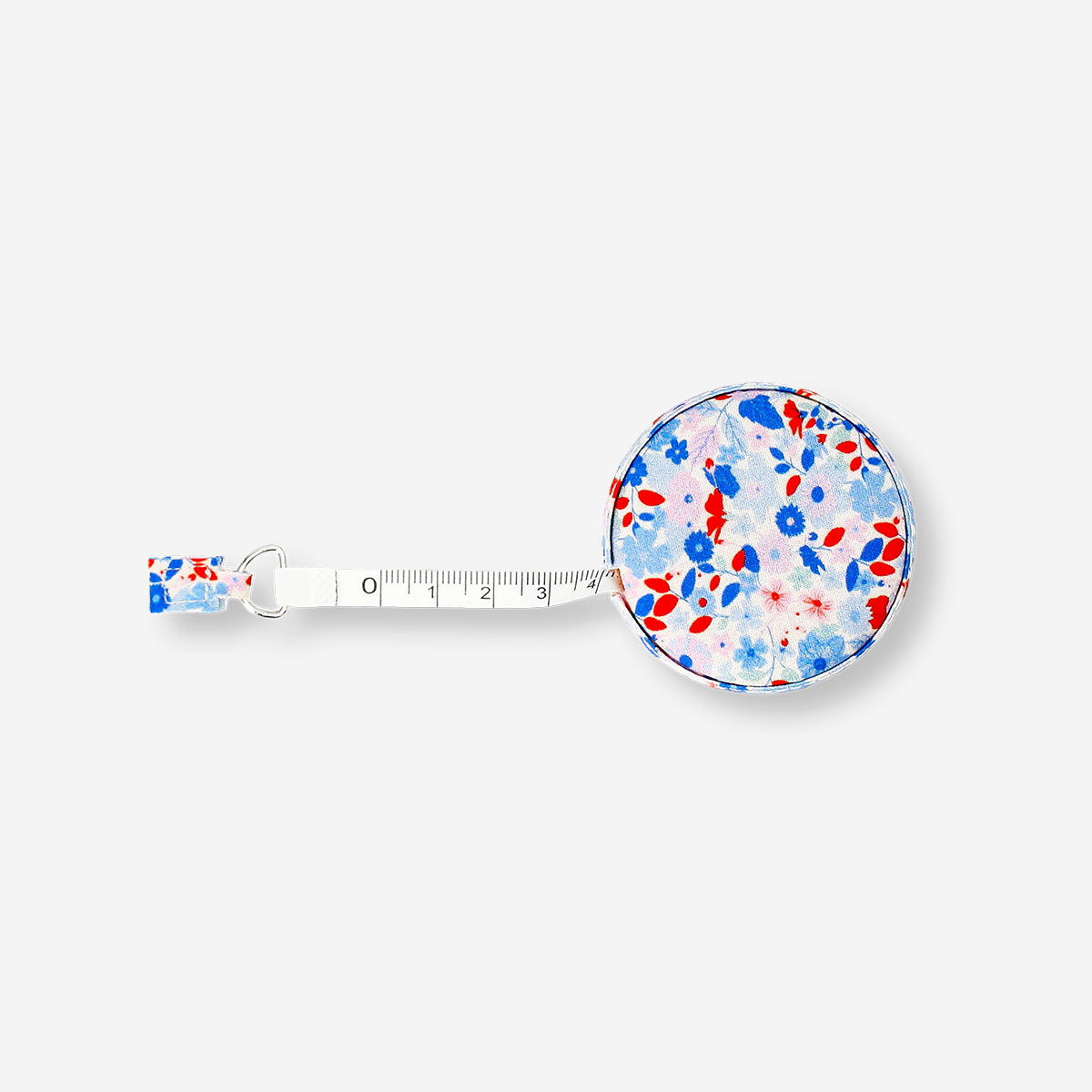 Flying Tiger Copenhagen hobby measuring tape with stop function, flexible tape for precise measurements in crafts and DIY projects.