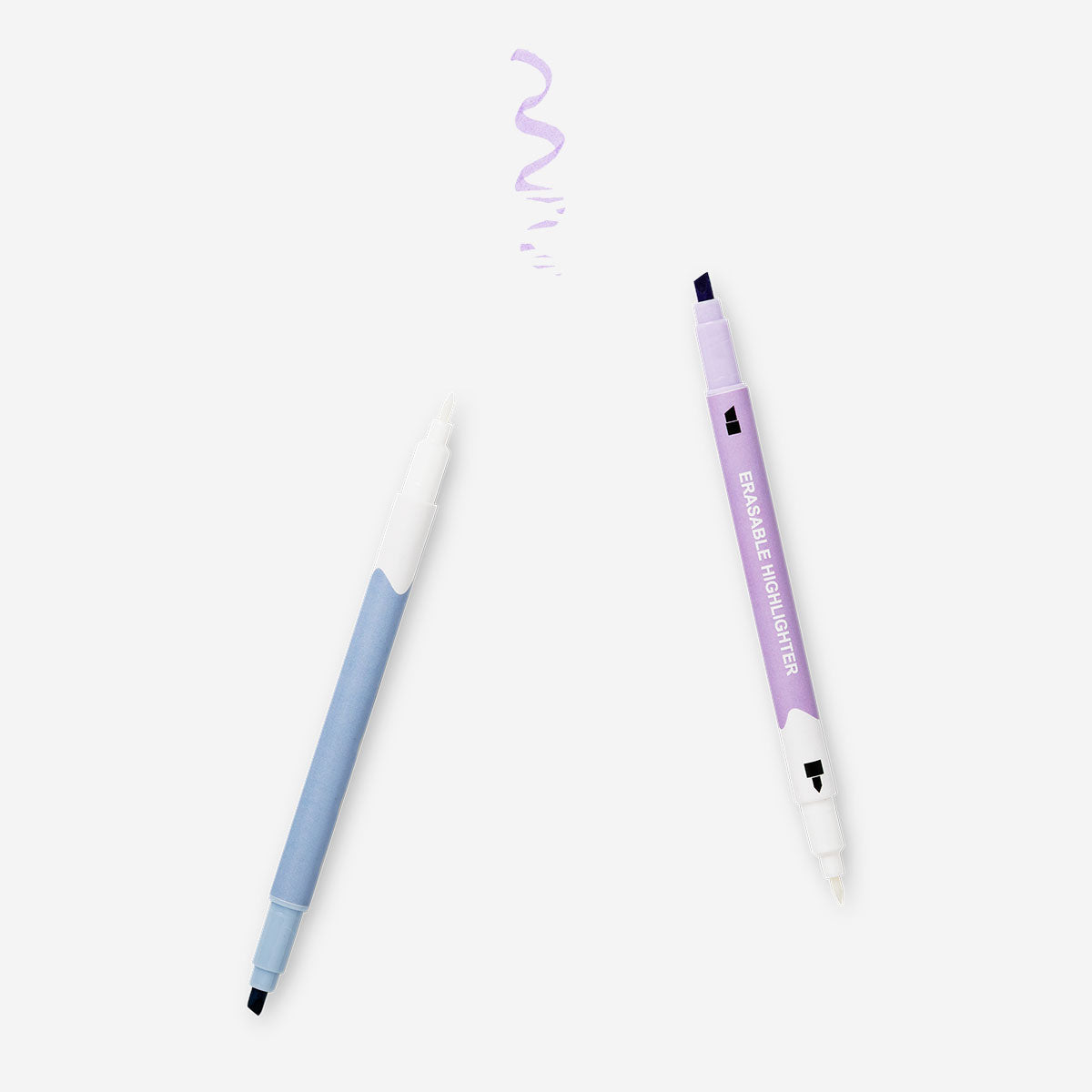 Set of 6 erasable highlighters from Flying Tiger Copenhagen, ideal for office use with vibrant colors and easy erasing feature.