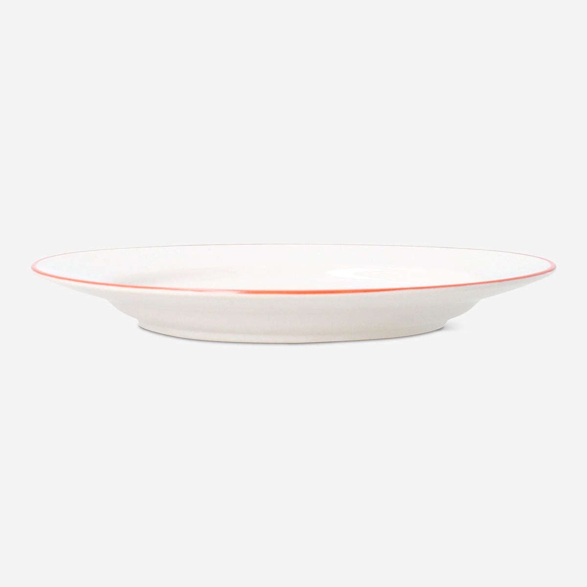 Heart-shaped 21 cm ceramic plate from Flying Tiger Copenhagen for kitchen or table use.