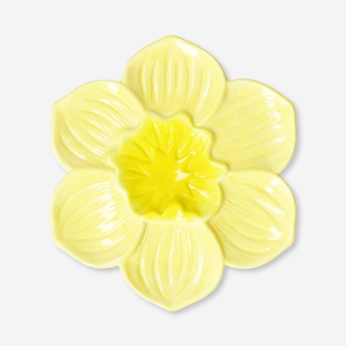 Flower cake stand with white bunny - 24 cm