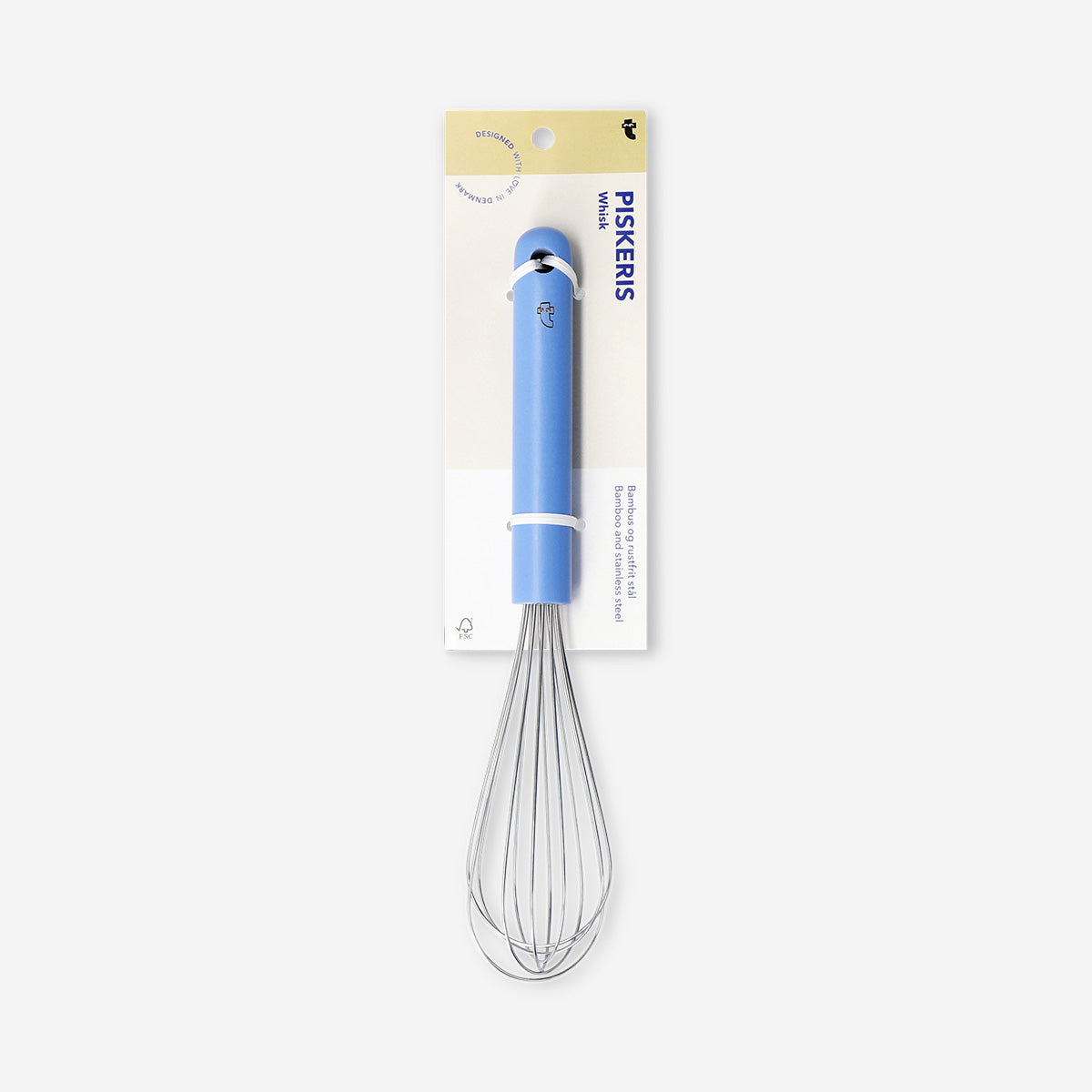 Flying Tiger Copenhagen Designer Collection Whisk, 29 cm kitchen utensil with stainless steel wires and handle for baking and cooking.