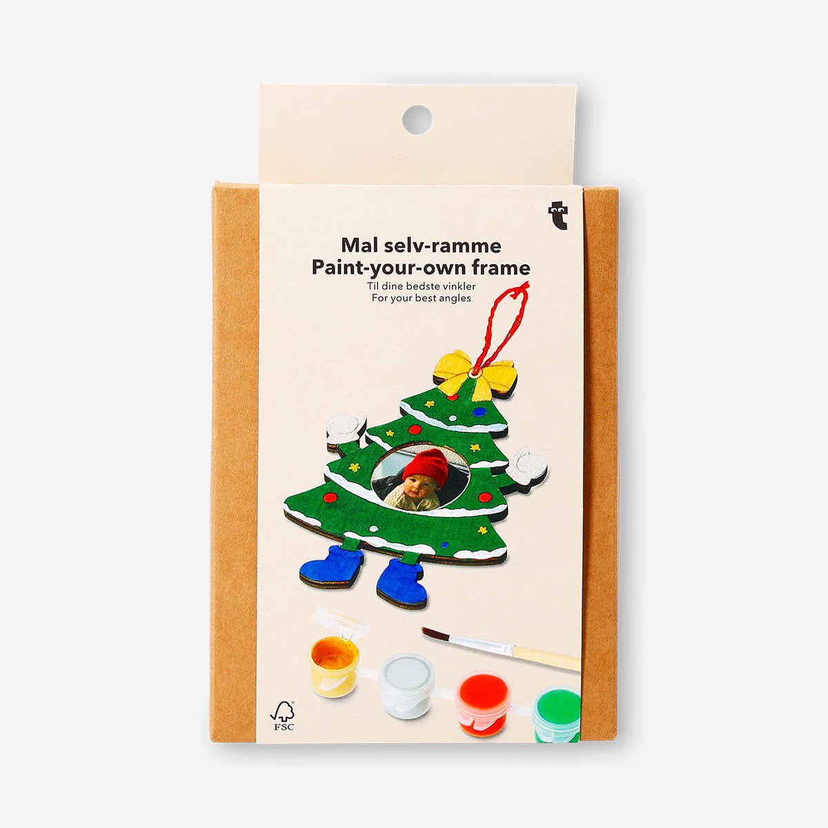 DIY Christmas tree frame hobby kit by Flying Tiger Copenhagen, featuring a festive design for creative holiday decorating.