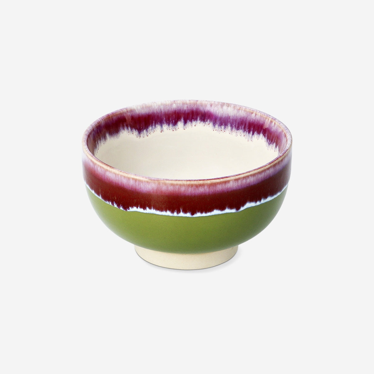 Ceramic bowl with running glaze - 12 cm Kitchen Flying Tiger Copenhagen 