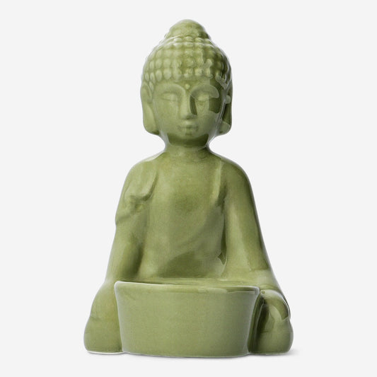 Keramisk Buddha Telysholder 