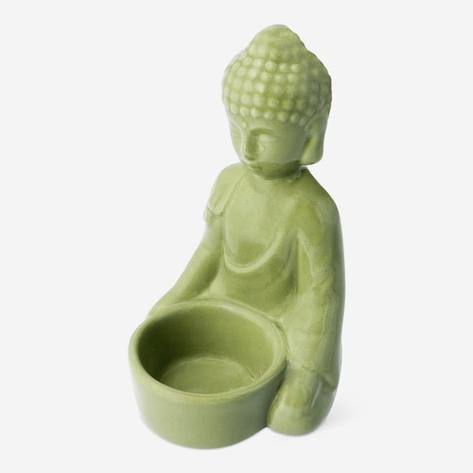 Ceramic buddha tealight holder