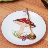 Ceramic mushroom plate - 16 cm kitchen Flying Tiger Copenhagen 