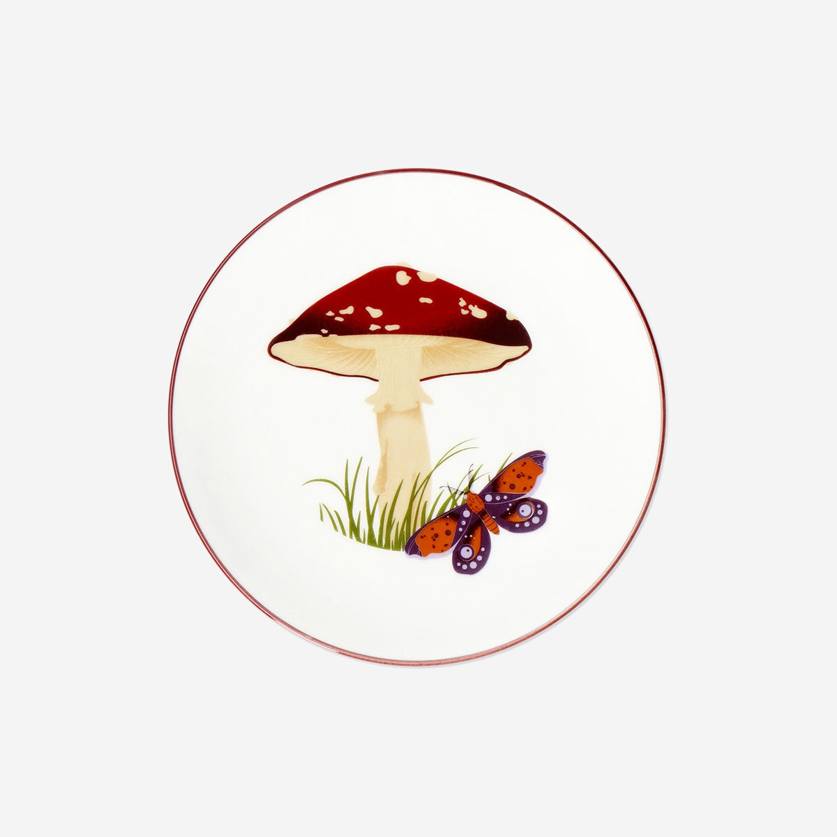 Ceramic mushroom plate - 16 cm kitchen Flying Tiger Copenhagen 