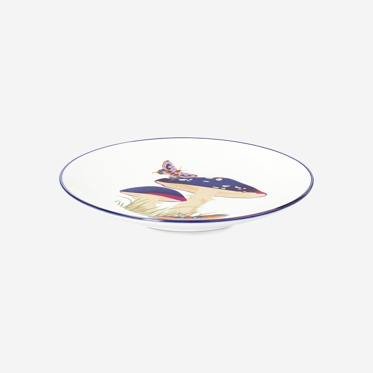 Ceramic mushroom plate - 20 cm kitchen Flying Tiger Copenhagen 