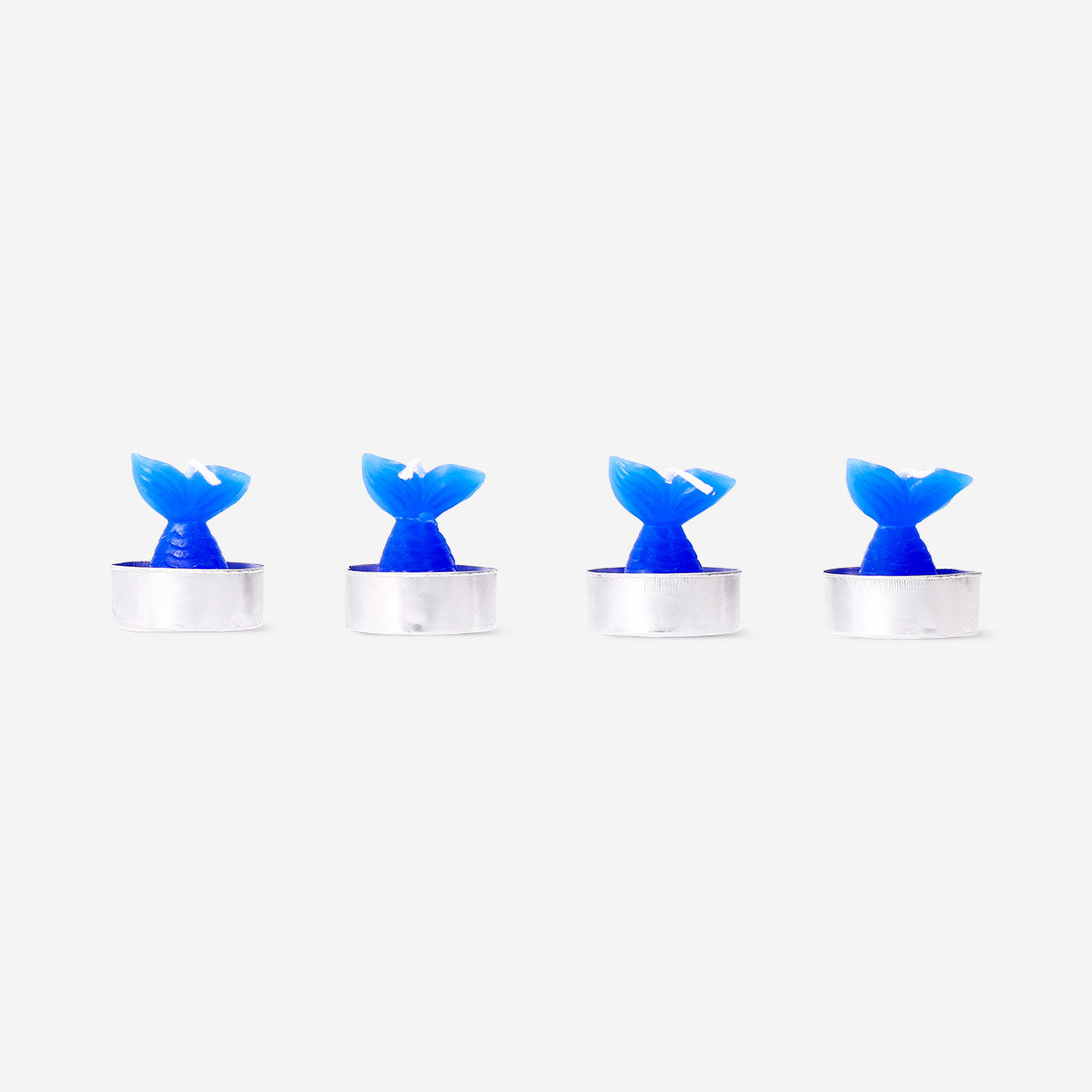 Four nautical tealights in decorative holders, perfect for home decor, by Flying Tiger Copenhagen