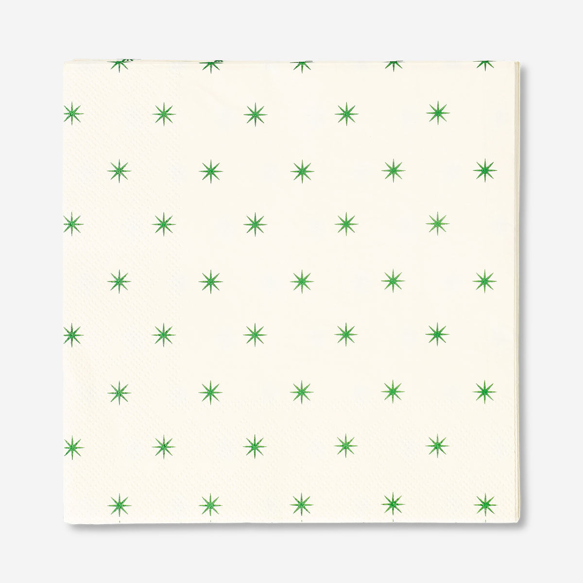 Set of 16 party napkins featuring green stars, by Flying Tiger Copenhagen, perfect for celebrations and festive table settings.