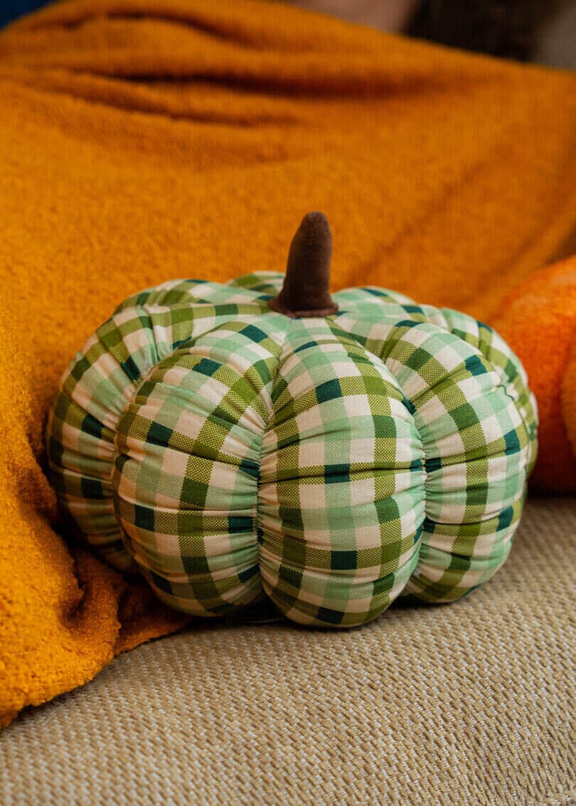 Checkered pumpkin cushion Home Flying Tiger Copenhagen 
