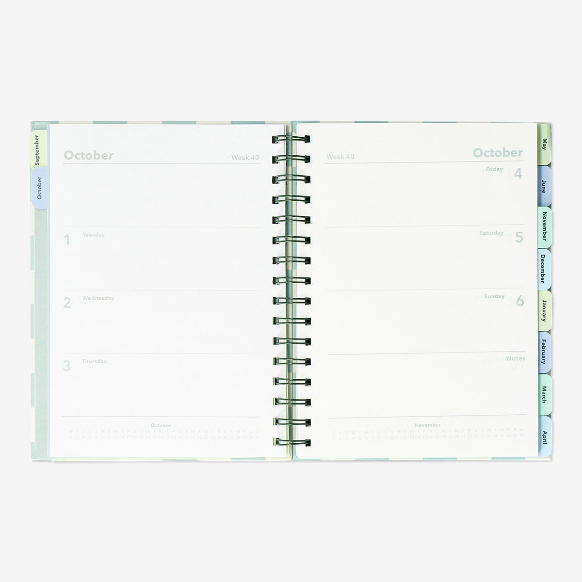 Checkered Study Planner - English Office Flying Tiger Copenhagen 