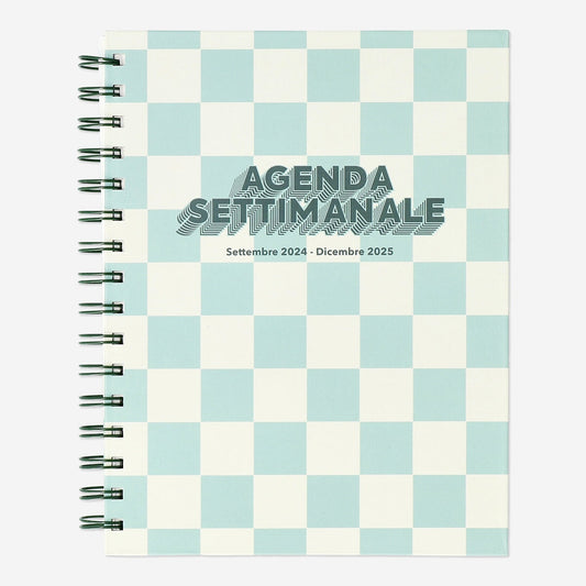 Geruite studieplanner - Italiaans