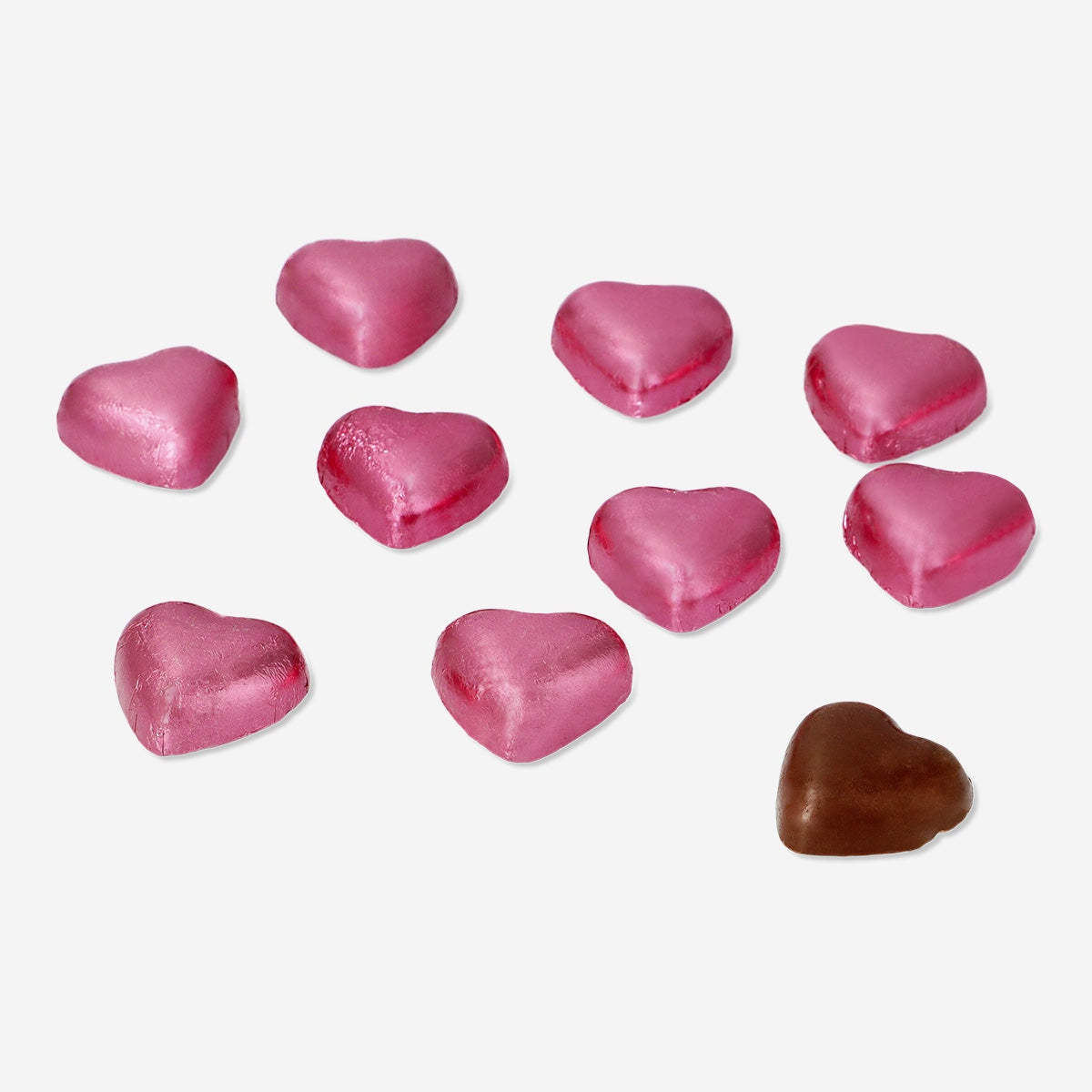 Chocolate hearts in net with milky cream filling Food Flying Tiger Copenhagen 