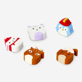 Christmas Animal-Shaped Erasers - 5 pcs Office Flying Tiger Copenhagen 