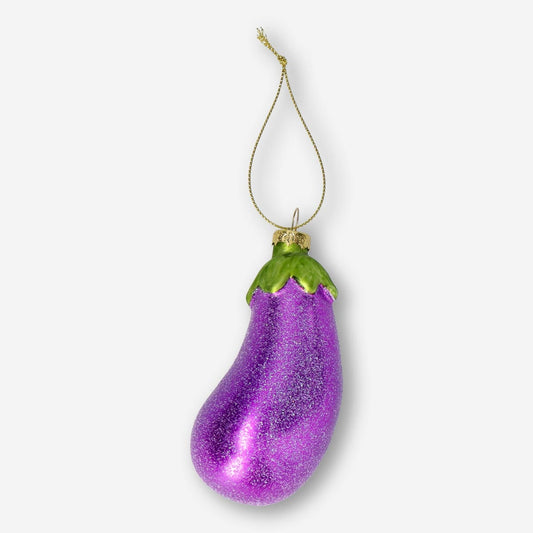 Weihnachtskugel - Aubergine