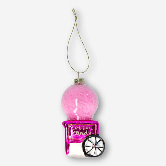 Christmas bauble. Candyfloss machine