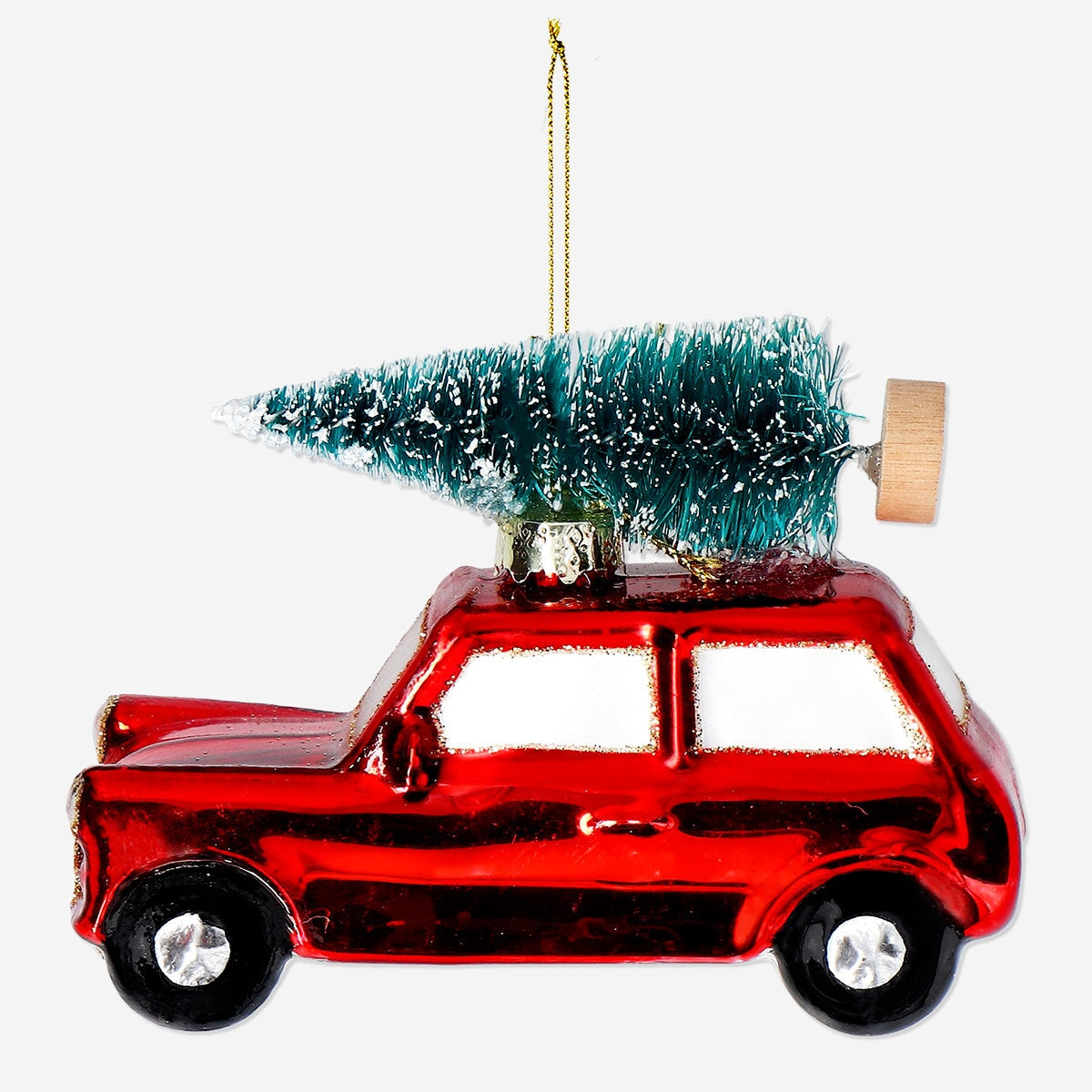 Christmas bauble - Car with Christmas tree Home Flying Tiger Copenhagen 