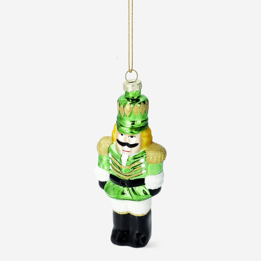 Christmas bauble - Green tin soldier