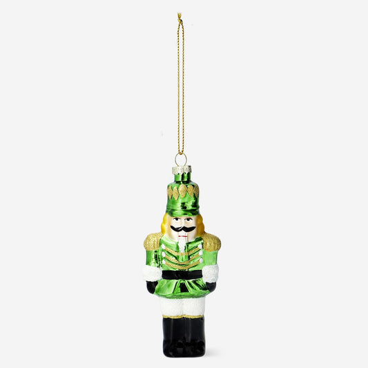 Christmas bauble - Green tin soldier