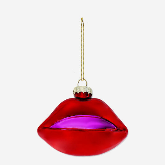 Weihnachtskugel - Lippen