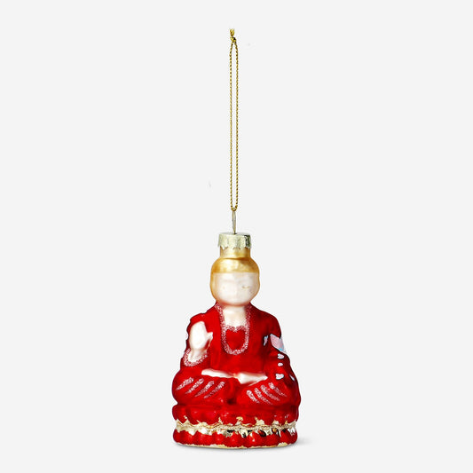 Weihnachtskugel - Roter Buddha