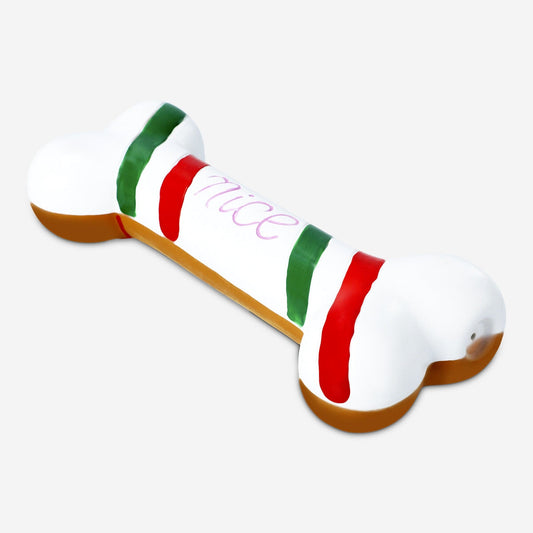 Christmas bone pet toy