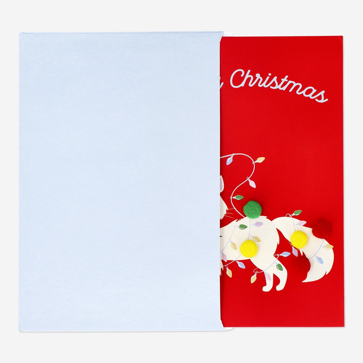 Christmas Card with Cat and Envelope Party Flying Tiger Copenhagen 