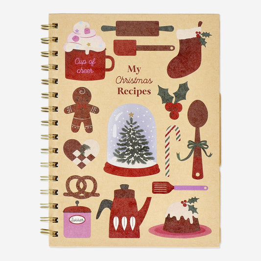 Livre de recettes de Noël A5 - anglais