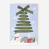 Christmas ribbon tree greetings card Office Flying Tiger Copenhagen 